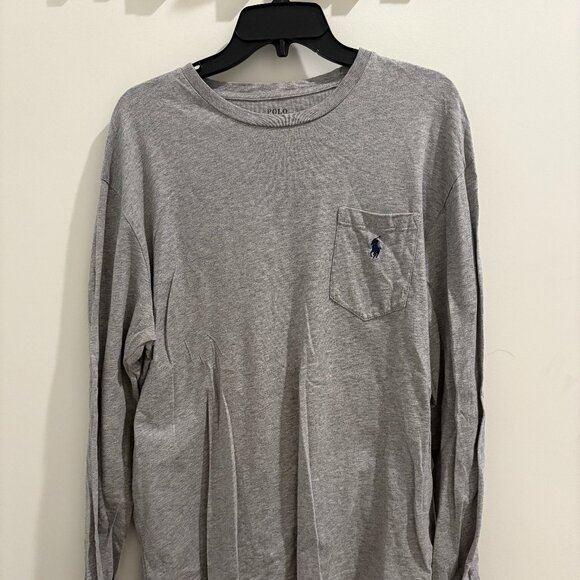 Grey Men's Medium Ralph Lauren Long-Sleeve T-Shirt - Picture 1 of 3